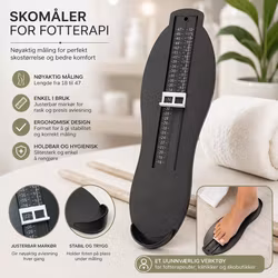 Skomåler - Størrelse