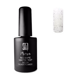 Moyra No-wipe Matte Top no.1 Silver Flakes