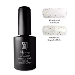 Moyra No-wipe Matte Top no.1 Silver Flakes
