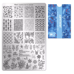 Moyra Stempelplate 151 - January