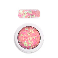 Moyra Holo glitter mix no.23 Chameleon sugar pink