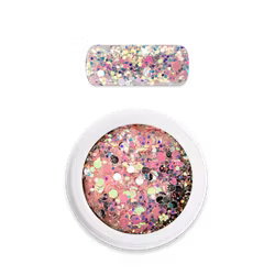 Moyra Holo glitter mix no.24 Chameleon baby pink