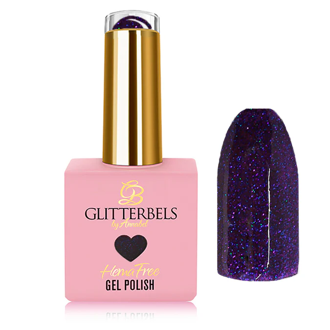 Glitterbels Hema-Free Gelelakk Purple Planet