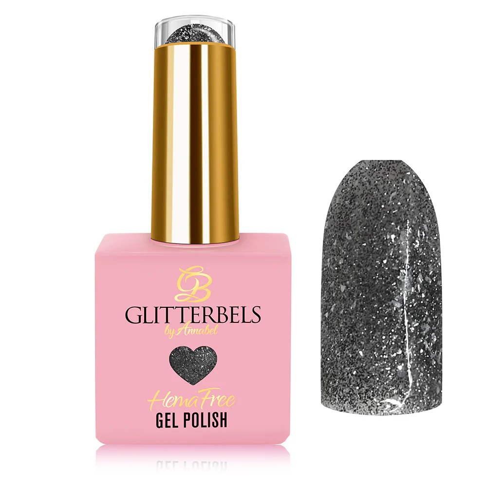 Glitterbels Hema-Free Gelelakk Girly Goth