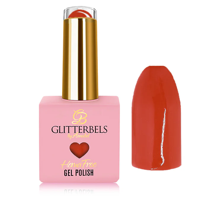 Glitterbels Hema-Free Gelelakk Blood Orange