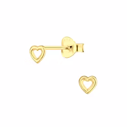Jessie Jewel Øredobber - 14K Gold Heart