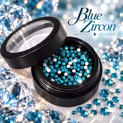 Moyra Krystaller 09 Blue Zircon 100stk
