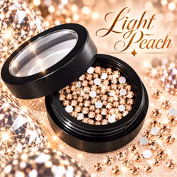 Moyra Krystaller 12 Light Peach 100stk