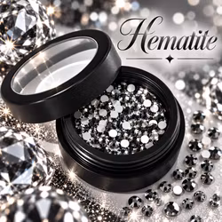 Moyra Krystaller 19 Jet Hematite 100stk