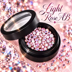 Moyra Krystaller 34 Light Rose AB 100stk