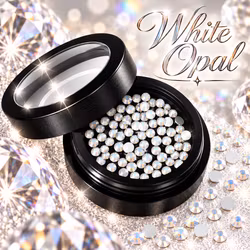 Moyra Krystaller 39 White Opal 100stk