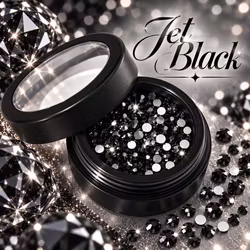 Moyra Krystaller 18 Jet Black 100stk