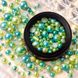 Perfect Nails Mermaid Pearl Mix Green