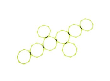 PROLINE Agility Square Rings set Gul Träningsredskap