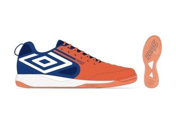 UMBRO Pro 5 Bump Orange/Blå Futsal indoorsko
