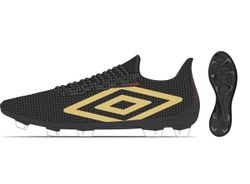 UMBRO Velocita Matrix Prem FG Svart Fotbollsko fasta dobbar