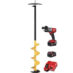Isborrspaket Mora Icebee + 18v Milwaukee borrmaskin och adapter