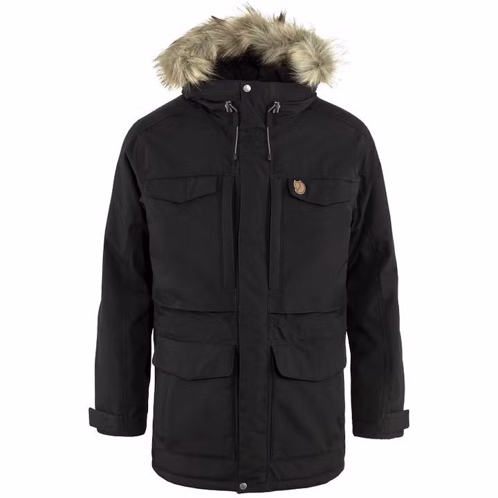 Fjällräven Nuuk Parka Herr, Svart