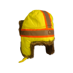 Hat Flaps Reflective Yellow
