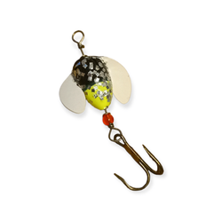 Spin-n-Glo Color Black Chr Silver Flake, Size 10