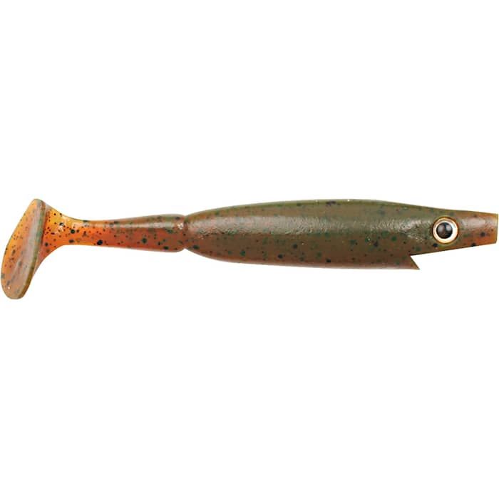 Piglet Shad, Motor Oil Pepper 10cm (6-pack)