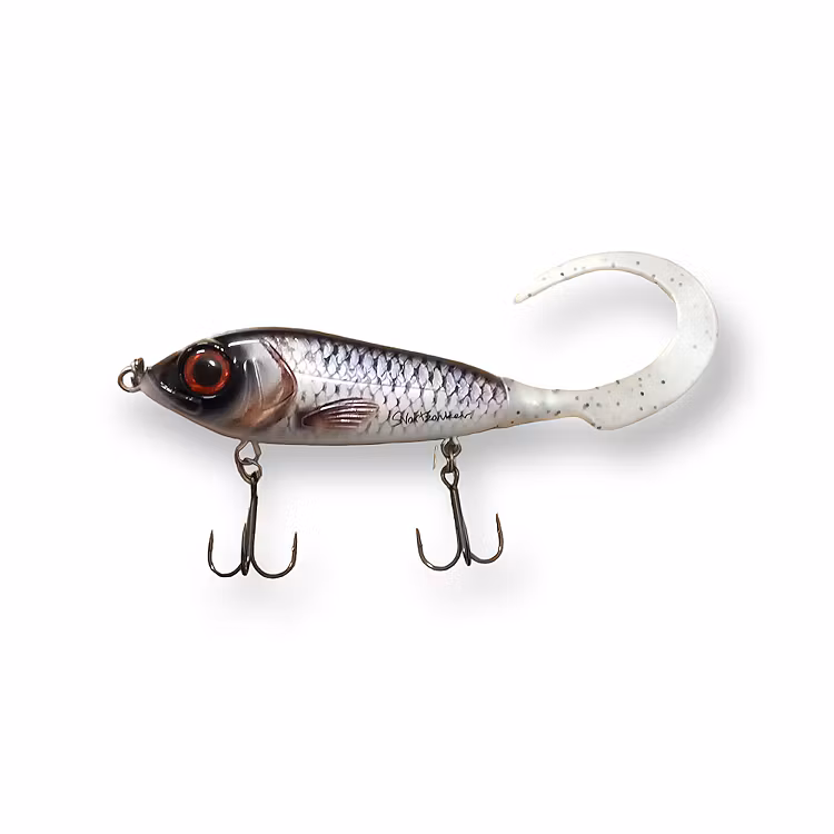 Jerkbait, ABU Svartzonker McMY TAIL, Real Roach