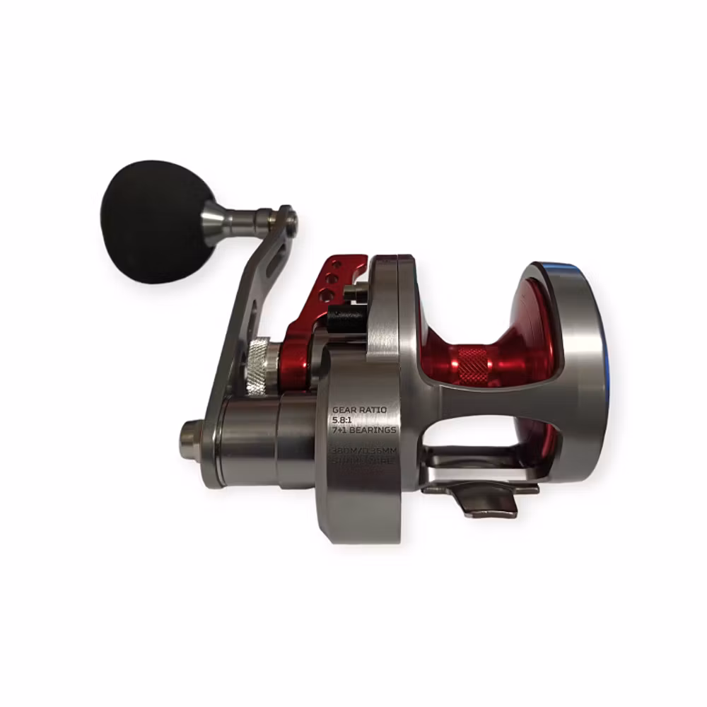 BFT Black Thunder V12 Red Gunsmoke Havsfiskerulle – bild 2