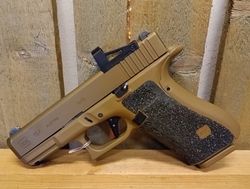 Glock 19X, 9mm Pistol, Timney Trycke, RMS Belyst Riktmedel