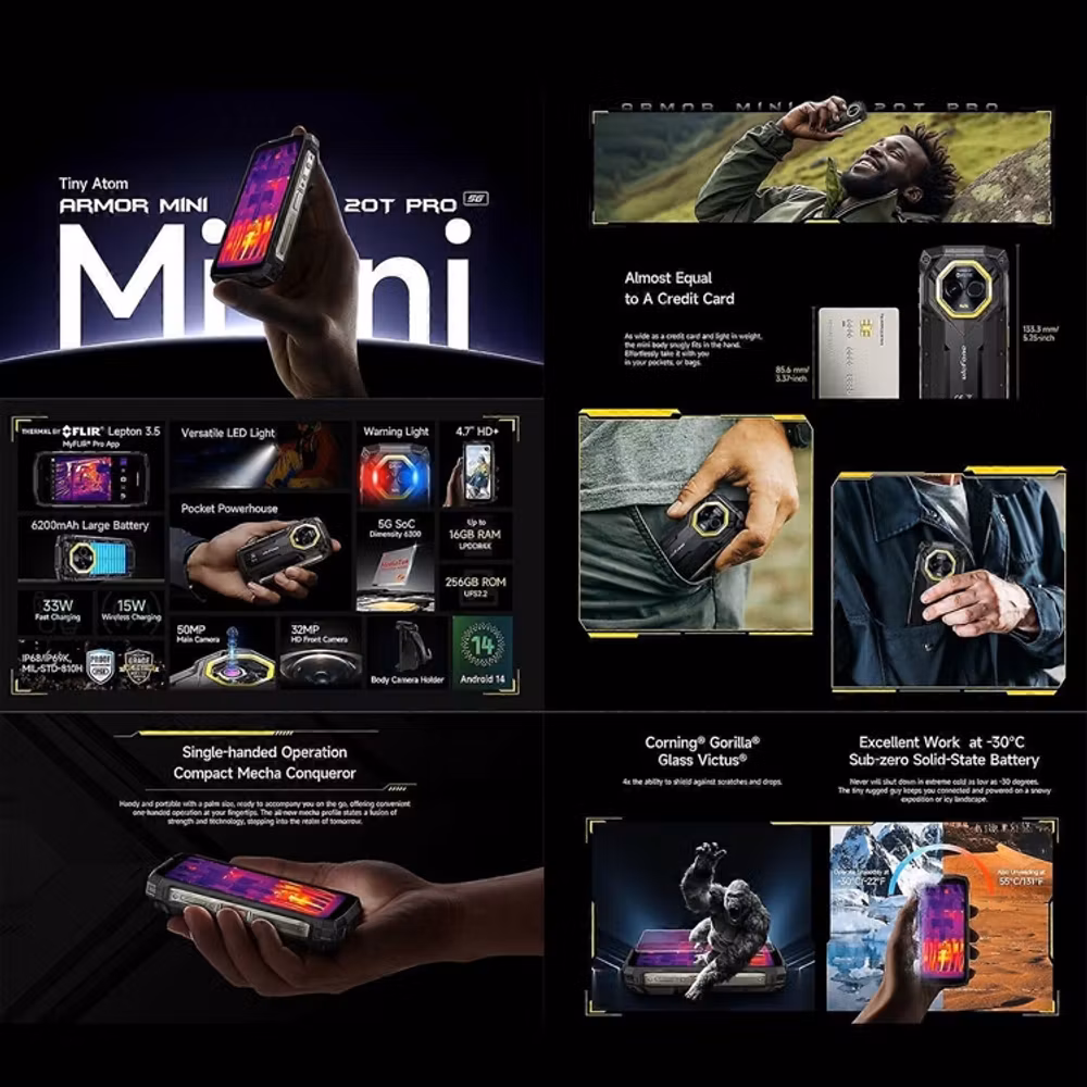 Ulefone Armor Mini 20T Pro 5G Mobiltelefon – bild 5