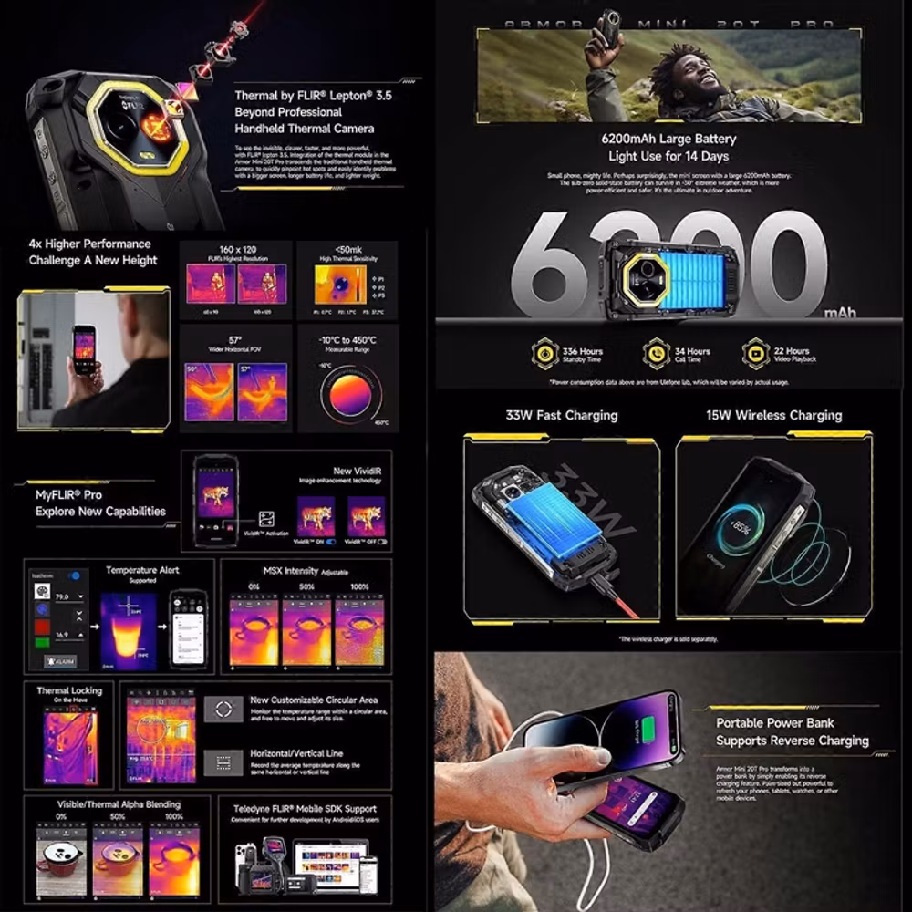 Ulefone Armor Mini 20T Pro 5G Mobiltelefon – bild 4