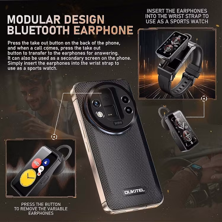 Oukitel WP200 Pro 72GB 1TB Ai 5G Mobiltelefon