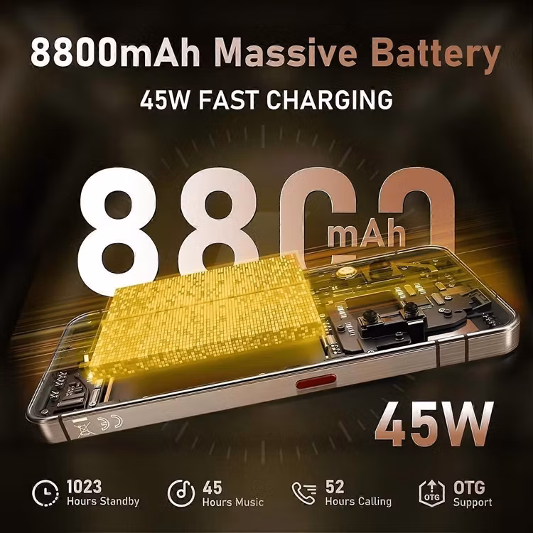 Oukitel WP200 Pro 72GB 1TB Ai 5G Mobiltelefon