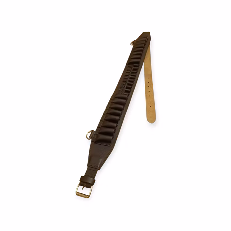 Patronbälte Läder Kombi kal 12-20 hagel, 10st kula