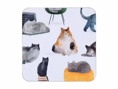 Coasters 4-p Cats