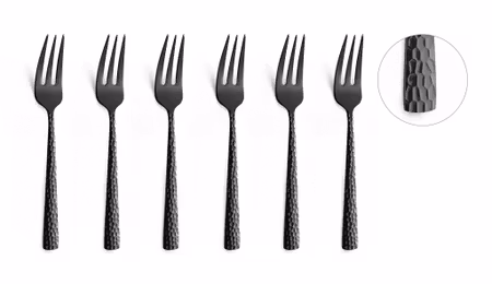 Felicity Tårtgafflar 6-p Black