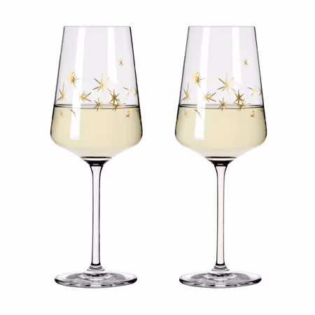 Celebration Deluxe Vitvinsglas Stars 2-p