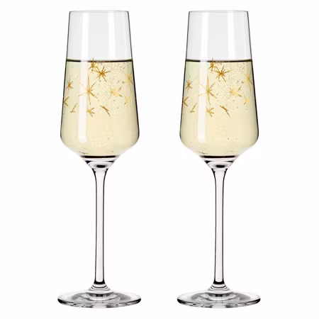 Celebration Deluxe Champagneglas Stars 2-p