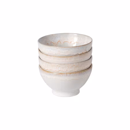 Latte Bowl White 4-p