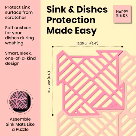 Sink Mat Set - Garden Rose - 4pcs