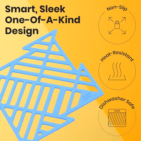 Sink Mat Set - Lake Blue - 4pcs