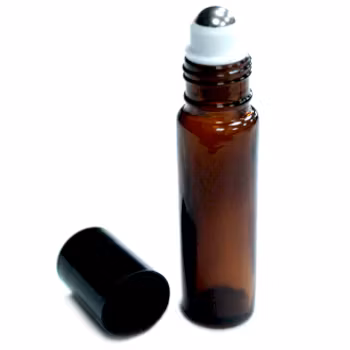 Glasflaska Roll On 10ml, Amber