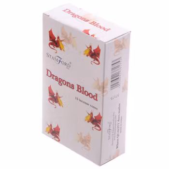 Dragons Blood, Drakblod, rökelsekoner, Stamford
