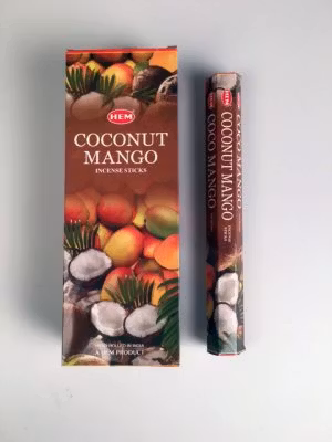 Coconut-Mango, Kokosnöt Mango rökelse, HEM