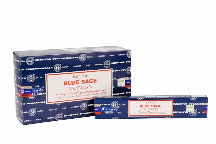 Blue Sage, rökelse 15 g, Satya