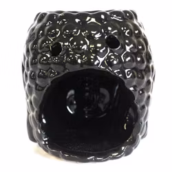 Buddha svart keramik, Aromalampa