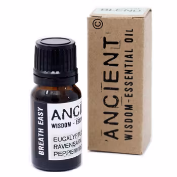 Breath Easy Boxed, Andas Lätt Eterisk Olja, Ancient Wisdom, 10ml