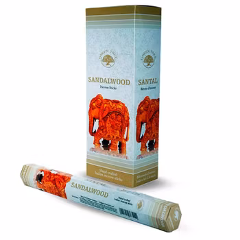 Sandalwood, Sandelträ rökelse, Green Tree