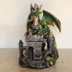 Drakslott Trippel Backflow Grön, Rökelsebrännare - Fyndpris