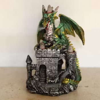 Drakslott Trippel Backflow Grön, Rökelsebrännare - Fyndpris