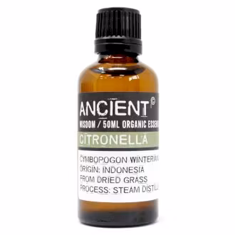 Citronella Organic, Eterisk Olja 50ml, Ancient Wisdom